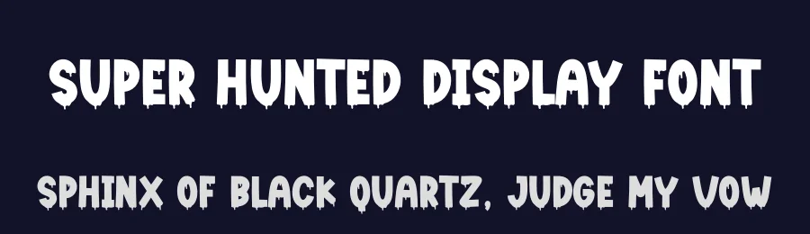 Super Hunted Display Font by creativeletter — Display Font — thumbnail 2