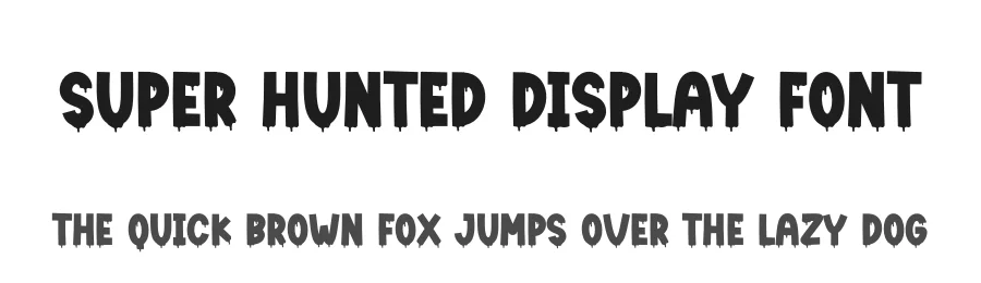 Super Hunted Display Font by creativeletter — Display Font