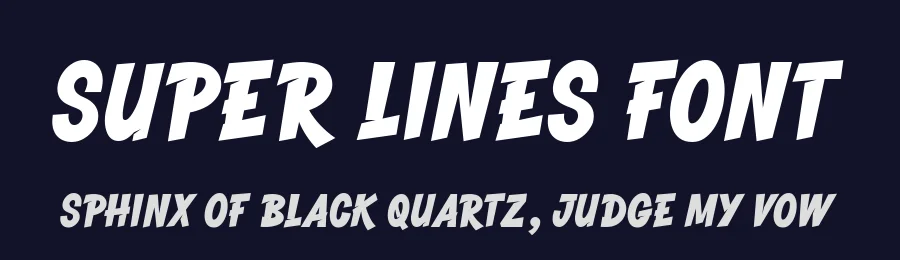 Super Lines Font by Keithzo — Display Font — thumbnail 2
