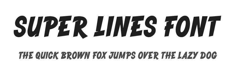 Super Lines Font by Keithzo — Display Font