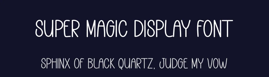 Super Magic Display Font by andikastudio — Display Font — thumbnail 2
