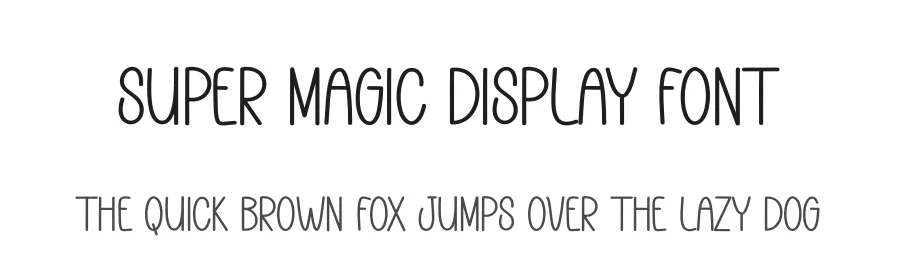 Super Magic Display Font by andikastudio — Display Font