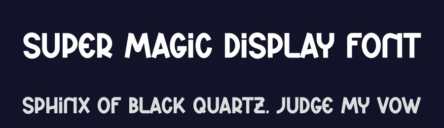 Super Magic Display Font by andikastudio — Display Font — thumbnail 2
