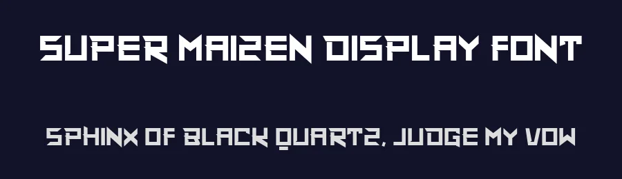 Super Maizen Display Font by StringLabs — Display Font — thumbnail 2