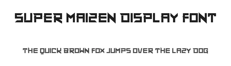 Super Maizen Display Font by StringLabs — Display Font