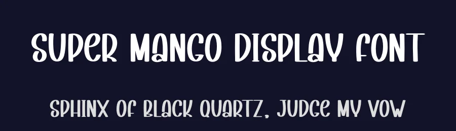 Super Mango Display Font by andikastudio — Display Font — thumbnail 2