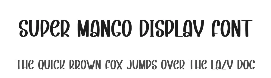 Super Mango Display Font by andikastudio — Display Font