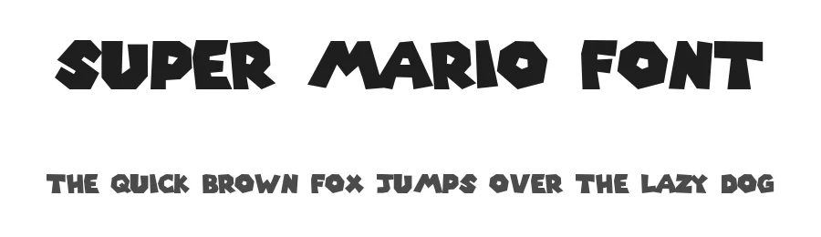 Super Mario Font by Igor Grovich — Display Font