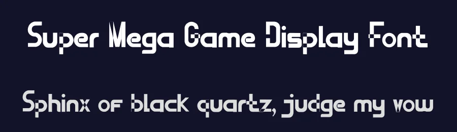 Super Mega Game Display Font by Erik Studio — Display Font — thumbnail 2