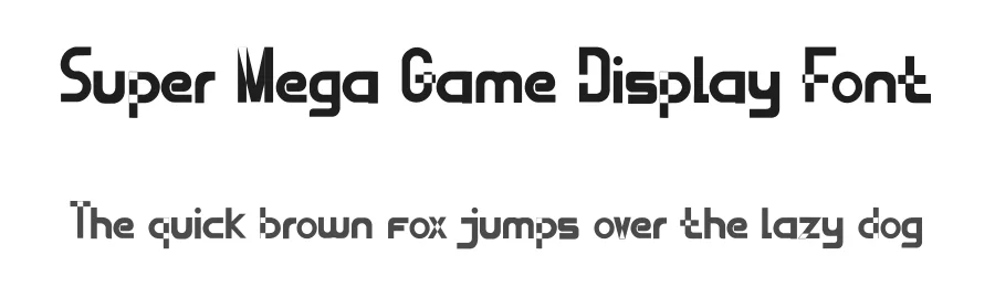 Super Mega Game Display Font by Erik Studio — Display Font
