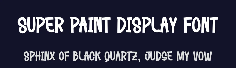 Super Paint Display Font by creativeletter — Display Font — thumbnail 2