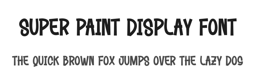 Super Paint Display Font by creativeletter — Display Font