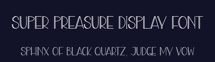 Super Preasure Display Font by creativeletter — Display Font — thumbnail 2