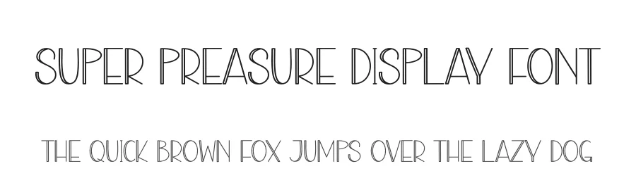 Super Preasure Display Font by creativeletter — Display Font