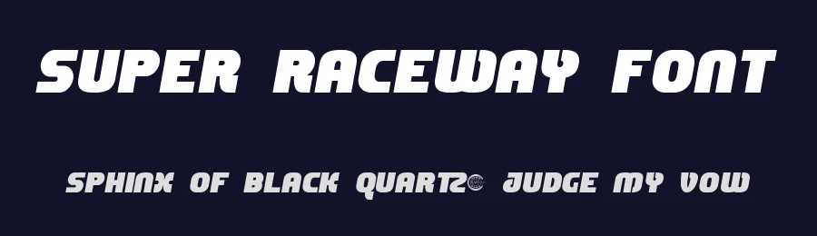 Super Raceway Font by Queensya — Display Font — thumbnail 2