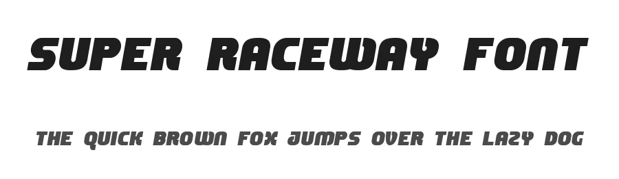 Super Raceway Font by Queensya — Display Font
