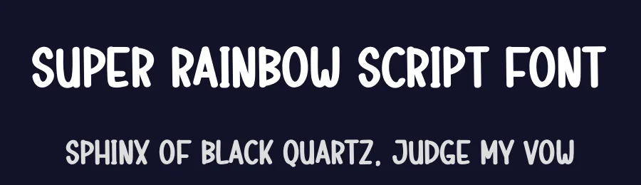 Super Rainbow Script Font by creativeletter — Display Font — thumbnail 2