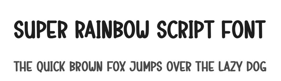 Super Rainbow Script Font by creativeletter — Display Font