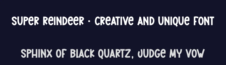 Super Reindeer – Creative And Unique Font by creativeletter — Display Font — thumbnail 2