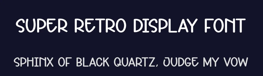 Super Retro Display Font by creativeletter — Display Font — thumbnail 2