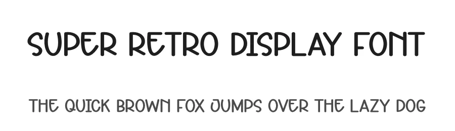 Super Retro Display Font by creativeletter — Display Font
