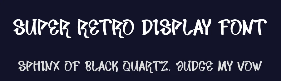 Super Retro Display Font by creativeletter — Display Font — thumbnail 2