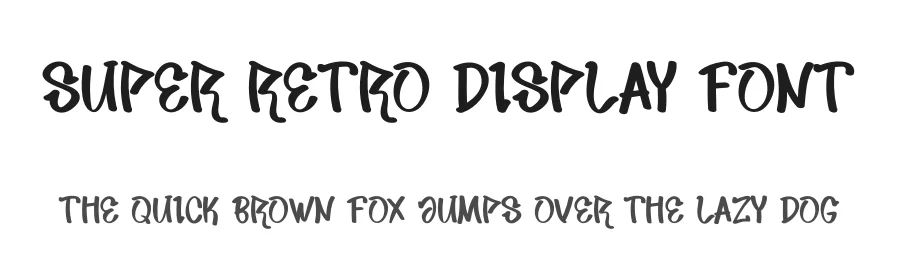 Super Retro Display Font by creativeletter — Display Font