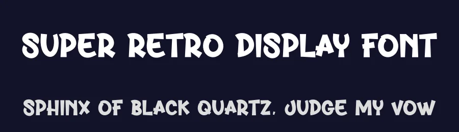 Super Retro Display Font by creativeletter — Display Font — thumbnail 2