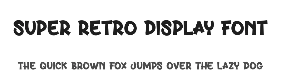 Super Retro Display Font by creativeletter — Display Font