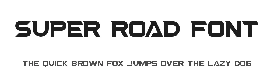 Super Road Font by nihstudio — Display Font