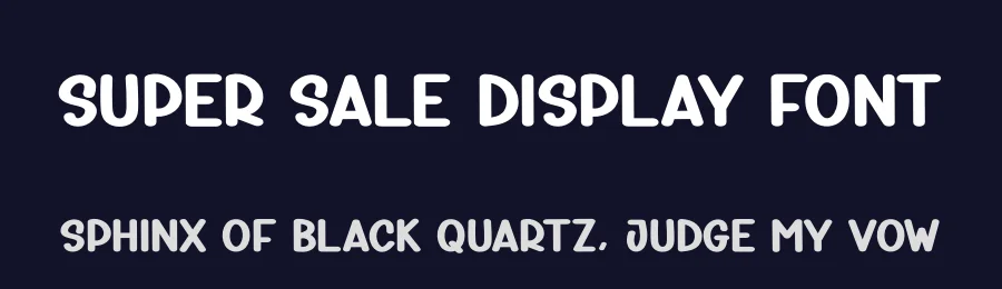 Super Sale Display Font by creativeletter — Display Font — thumbnail 2