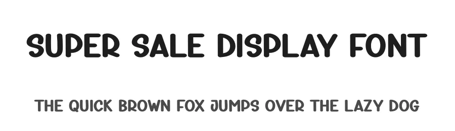 Super Sale Display Font by creativeletter — Display Font