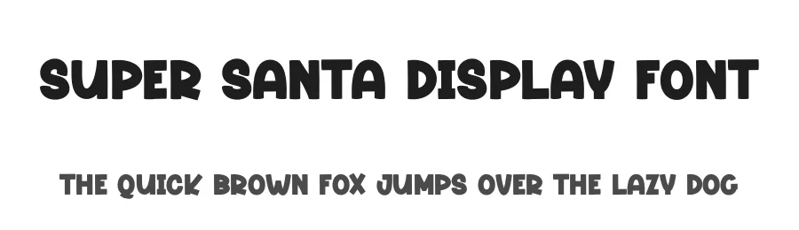 Super Santa Display Font by andikastudio — Display Font