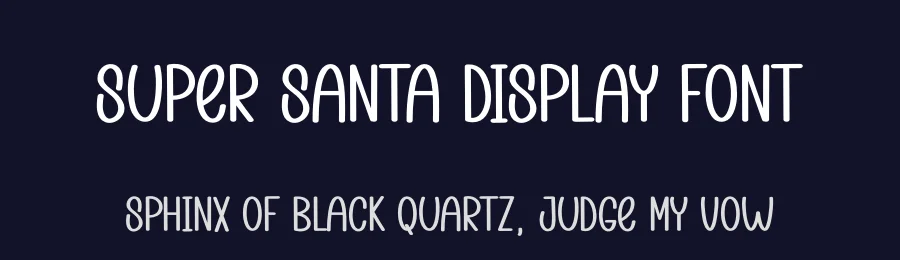 Super Santa Display Font by andikastudio — Display Font — thumbnail 2