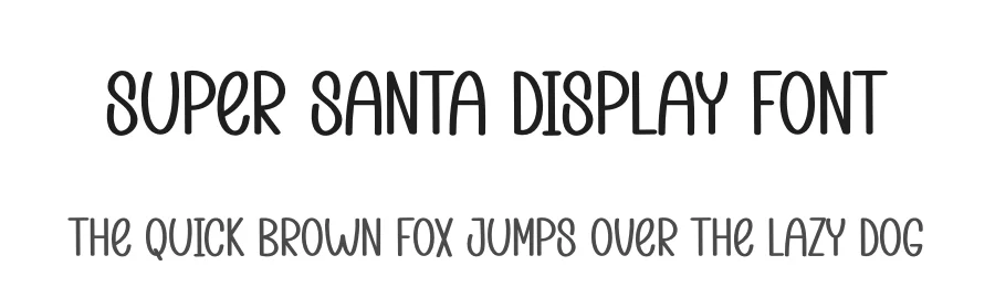 Super Santa Display Font by andikastudio — Display Font