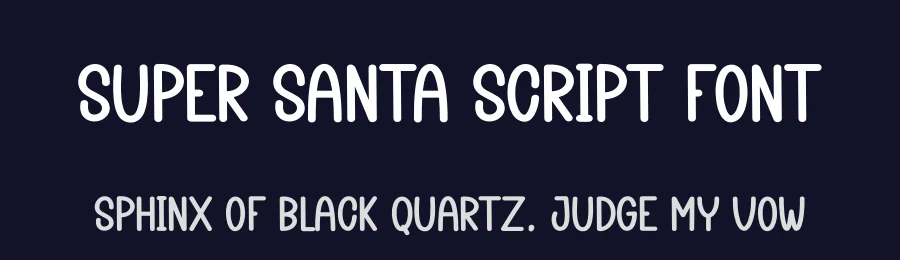 Super Santa Script Font by creativeletter — Display Font — thumbnail 2