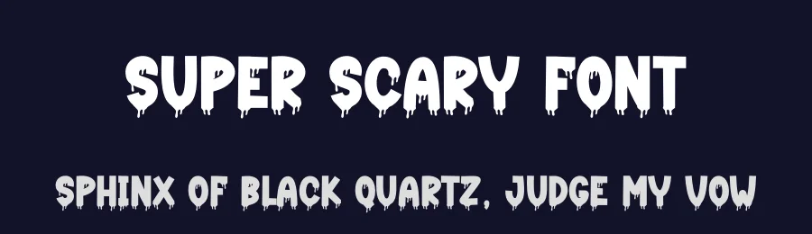 Super Scary Font by creativeletter — Display Font — thumbnail 2