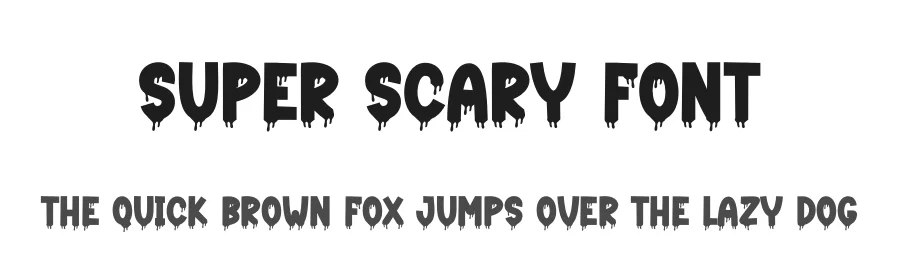 Super Scary Font by creativeletter — Display Font