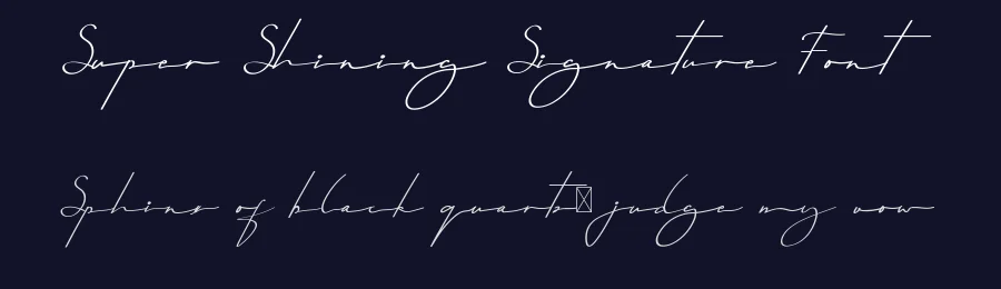 Super Shining Signature Font by edricstudio — Script Handwritten Font — thumbnail 2