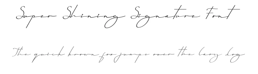 Super Shining Signature Font by edricstudio — Script Handwritten Font