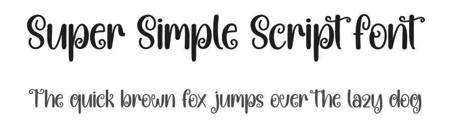 Super Simple Script Font by creativeletter — Display Font