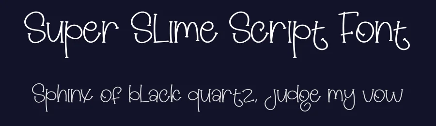 Super Slime Script Font by creativeletter — Display Font — thumbnail 2