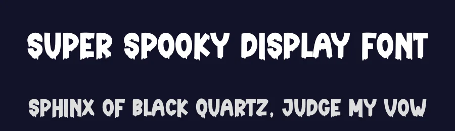 Super Spooky Display Font by creativeletter — Display Font — thumbnail 2