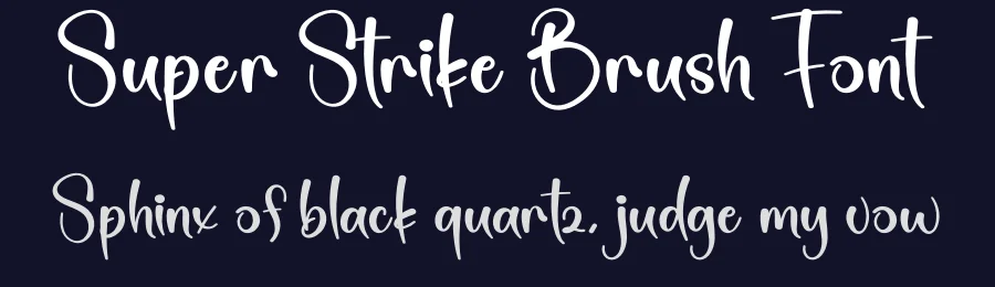 Super Strike Brush Font by creativeletter — Script Handwritten Font — thumbnail 2