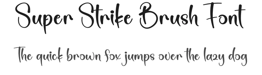 Super Strike Brush Font by creativeletter — Script Handwritten Font