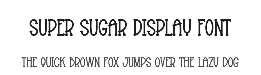 Super Sugar Display Font by creativeletter — Display Font
