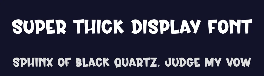 Super Thick Display Font by creativeletter — Display Font — thumbnail 2