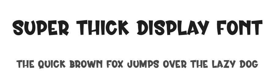 Super Thick Display Font by creativeletter — Display Font
