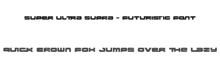 Super Ultra Supra – Futuristic Font by PutraCetol Studio — Display Font