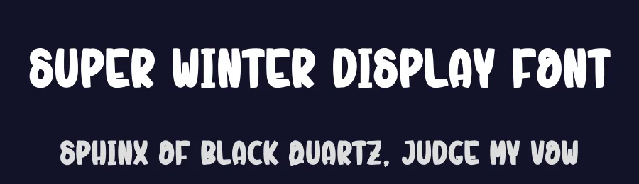Super Winter Display Font by andikastudio — Display Font — thumbnail 2